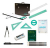 Kit Completo Tablero Dibujo Tecnico Dozent 50x60 Escuadras 0