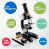 Microscopio Laboratorio C/ Ampliação Ate 450x Kit De Escolar 1