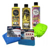 Kit Lavado Auto Moto Amarillo Toxic Shine Shampoo Cera Acond 0