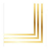 Servilleta Blanco Borde Dorado 17x17cm X12u Michaels 0