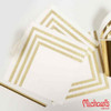 Servilleta Blanco Borde Dorado 17x17cm X12u Michaels 2