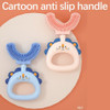 Escova De Dentes De Silicone Infantil Manual V Em Forma De U 3