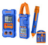 Tester + Pinza Amperimetrica + Detector De Voltaje Wadfow 0