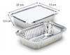 Bandeja De Aluminio C/tapa Carton P/horno 750 Ml - 100 Unid 1