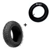 Kit Pneu Completo Para Carrinho De Mão Carriola Aro 8 3.25-8 1