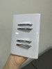 4 Teclas Paralelas 4x2 Branco Com Cromado Dicompel 4