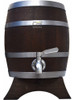 Barril Vertical De Carvalho 1 Litro Com Torneira Em Aço Inox 0