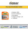 Pilas Recargables Aaa 1100mah Vapex X 2 1