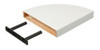 Estante De Mdf Esquinero Blanco 25 X 25 Cm- Telecompras 1