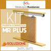 Kit Puerta Corrediza 3 Mts Aluminio Facil Mr Plus Mueble 3mt 1