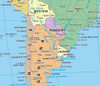 Mapa Planisferio Mundo En Lona 1,10 X 1,65 En Español 2