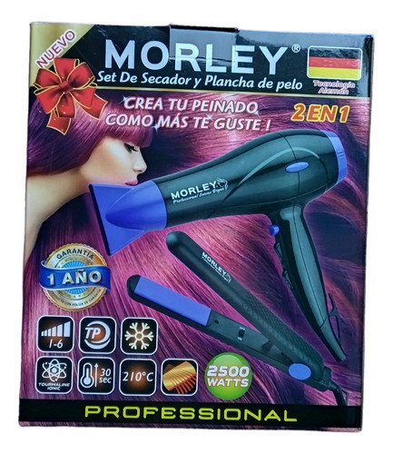 Morley Secador Y Plancha De Pelo, Combo1
