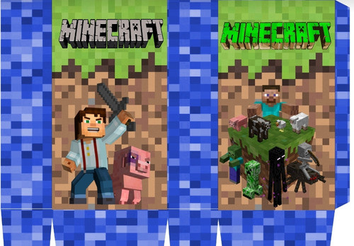 Gaby Imprimible Kit Editable Minecraft - Candy Bar