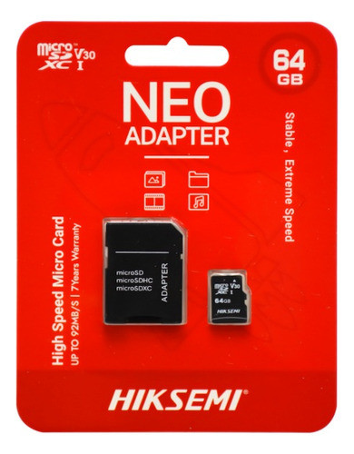 Hiksemi Neo Micro SD Card 64GB Class 10