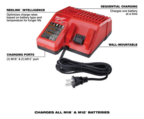 Milwaukee M18 M12 Multi-Battery Charger 481959A