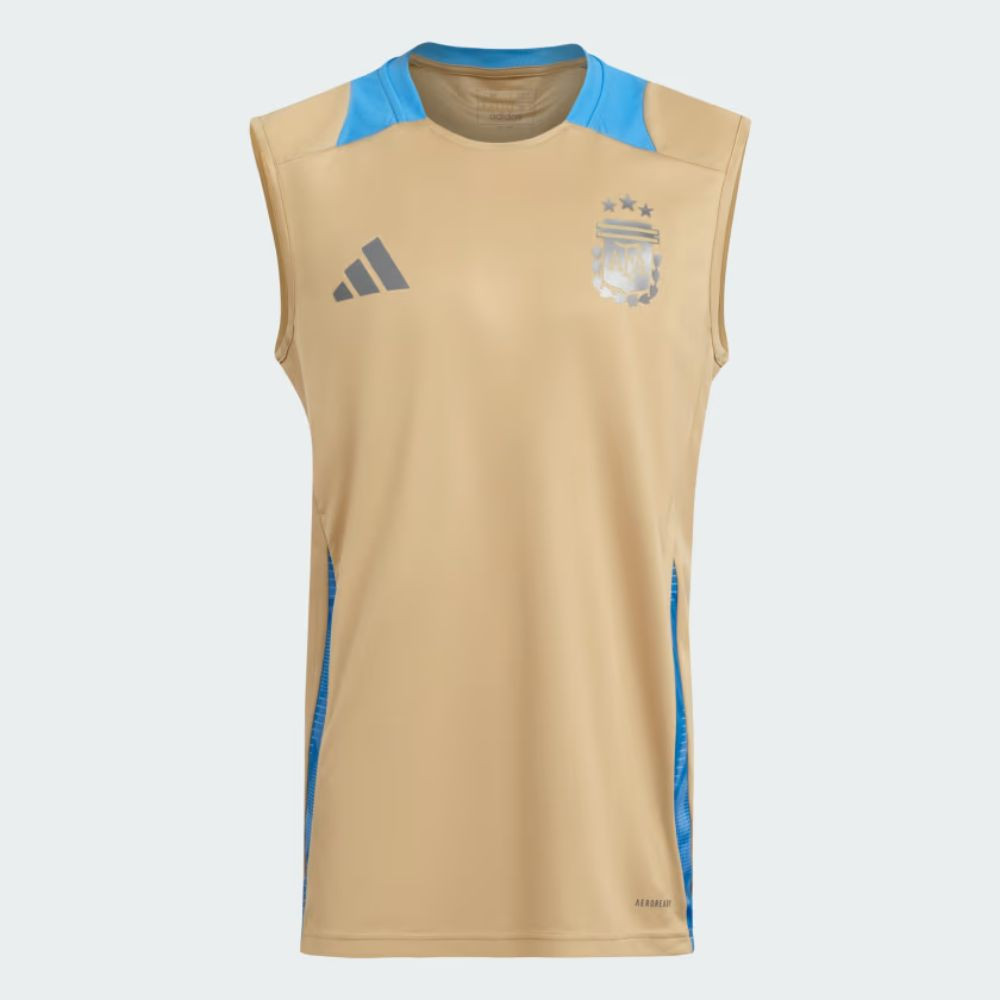 Adidas Men's ARGENTINA 24-Hour Rise Tank Top Beige, World