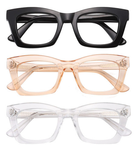 Mens Women Magnifying Eyeglasses Fashion Nerd Spectacle Reading - Foto 4