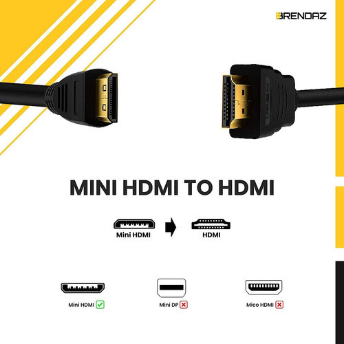 Hdmi Output D3300 Video Nikon Camera Hdmi Cable BRENDAZ Mini HDMI