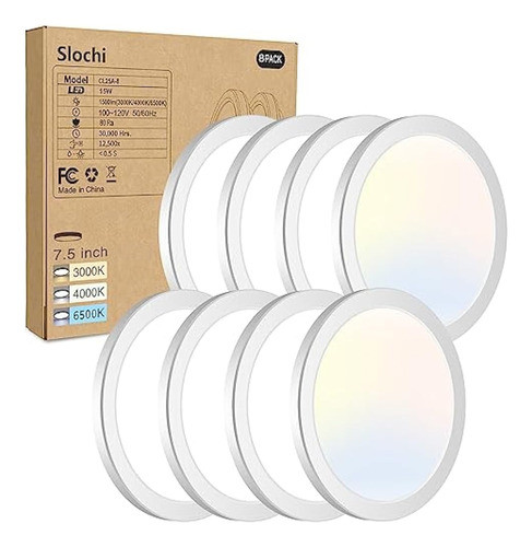 Slochi 8-Pack LED Flush Mount Ceiling Light Fixture