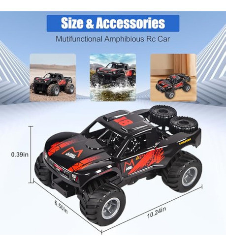 Bislsmdnn Amphibious Remote Control Car