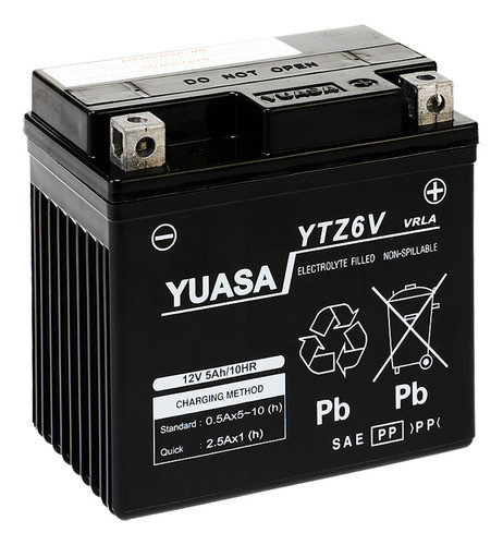 Yuasa YTZ6V YTX5L-BS Gel Battery for Honda CG New Titan 150