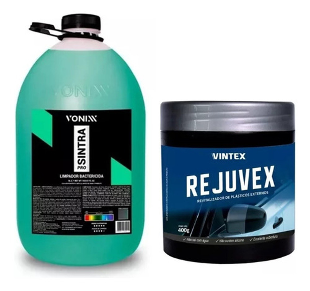 Vivo del Plastico（CO） Revitalizador De Plasticos Rejuvex 400g Vonixx + Sintra 5l
