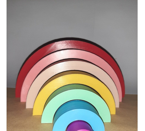 SaltArt Arcoiris Montessori Waldorf Piece Set 3D Printed Durable