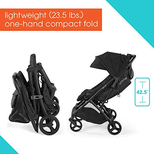Summer Infant 3DPAC CS Double Stroller, Black Baby Stroller