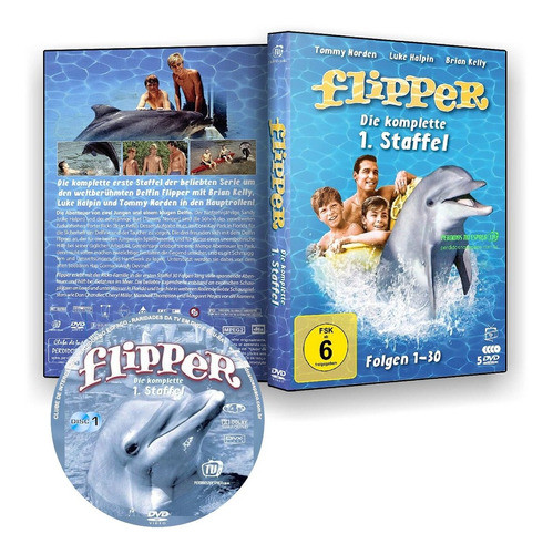 Flipper Complete Series 1960s with Subtitles - 88 Episodes, 15 DVDs