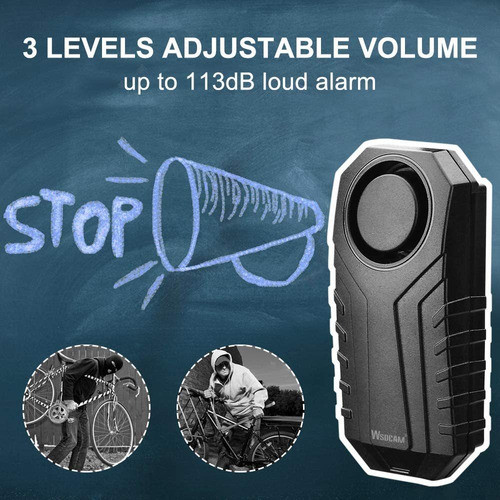 Wsdcam Anti-Theft Bicycle Motorcycle Alarm Wireless Security Vibration Motion Sensor Alarm Wsdcam Anti-Theft Bicycle Motorcycle Alarm Wireless Security Vibration Motion Sensor Alarm