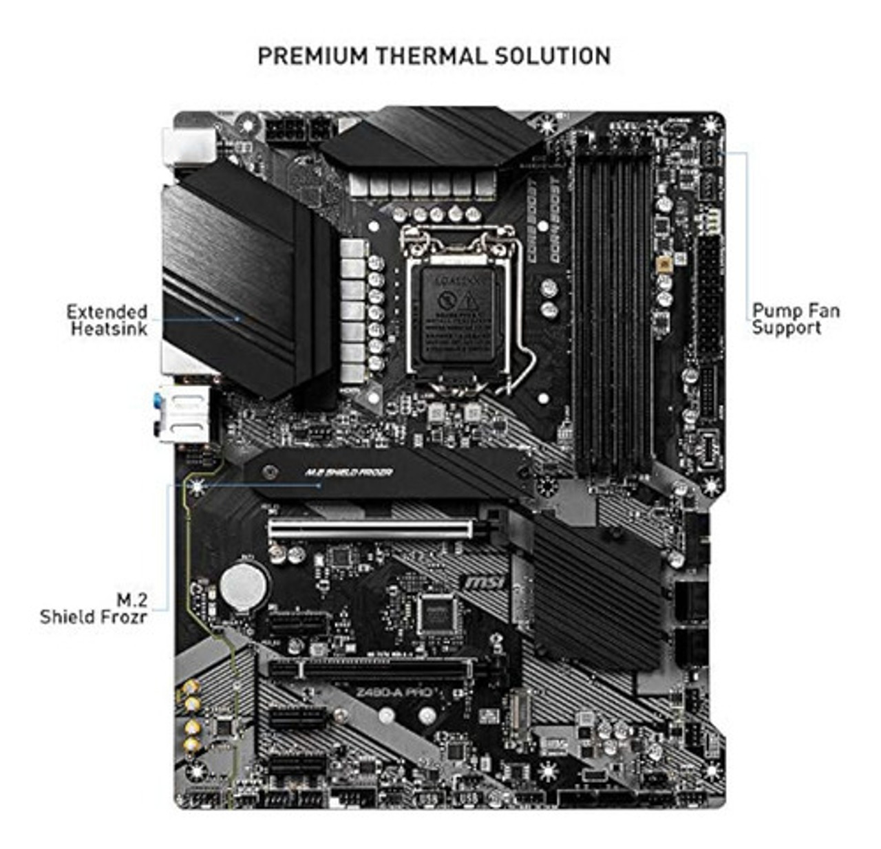 Msi Z490 Intel Core 10th Gen Motherboard Msi Z490 10700k