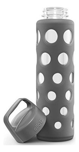 Ello Pure BPA-Free Glass Water Bottle with Lid, Fizz