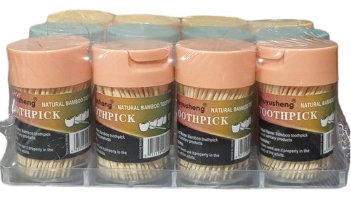 Zhuyusheng Assorted Bamboo Toothpicks Pack of 12