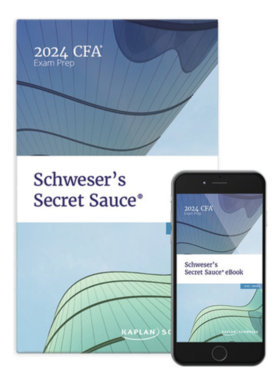 語学・辞書・学習参考書 2024 CFA level1 Schweser Secret Sauce Schweser CFA Level I 2024 Secret Sauce