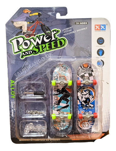 Generic Mini Skate X2 Finger Skateboard with Accessories and Wheels