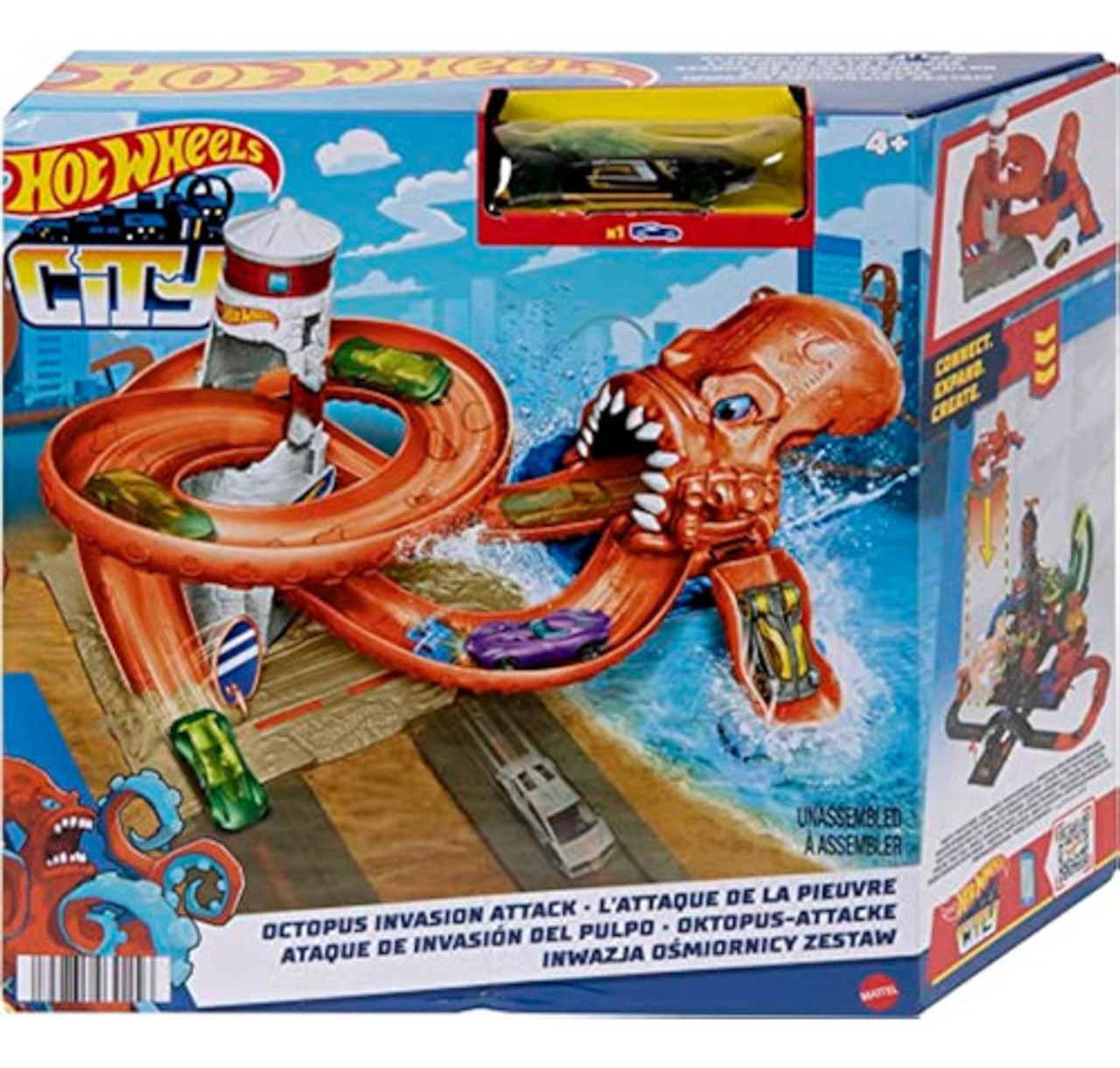 Hot Wheels City Octopus Attack Track Set