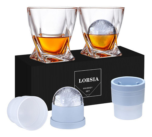 LORSIA Whisky Rocks Glass Set