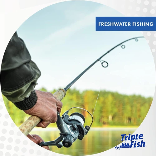 Triple Fish Mono Line - 15 Lb Test (6.8 Kg), .016 In Diameter Triple Fish Mono Line - 15 Lb Test (6.8 Kg), .016 In Diameter