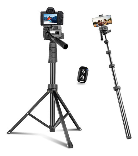UBEESIZE Selfie Stick Tripod, Detachable and Extendable Phone Tripod - Thumbnail 2
