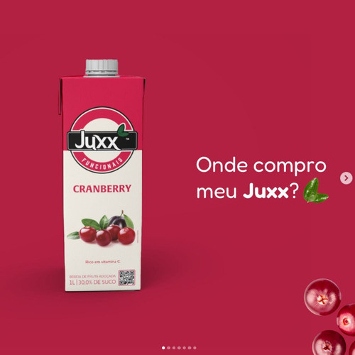 Juxx Cranberry Functional Juice Kit with 6 Units - 1 Liter Each