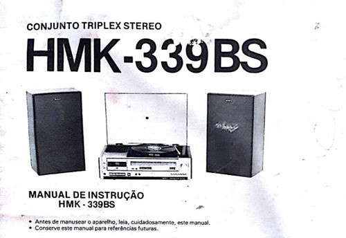 Sony Copy of Manual Instructions 3x1 Triplex HMK 339BS