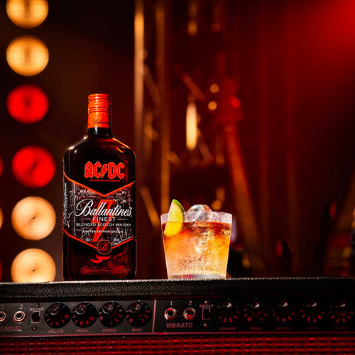 Ballantine's Whisky Limited Edition AC/DC + Queen X2