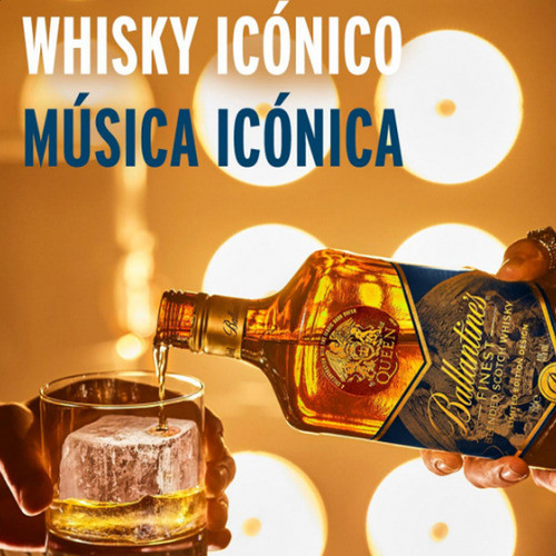 Ballantine's Whisky Limited Edition AC/DC + Queen X2
