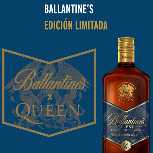 Ballantine's Whisky Limited Edition AC/DC + Queen X2