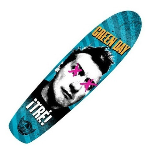 Real Skateboard 1shape Real Cruiser Green Day Tre Lixa