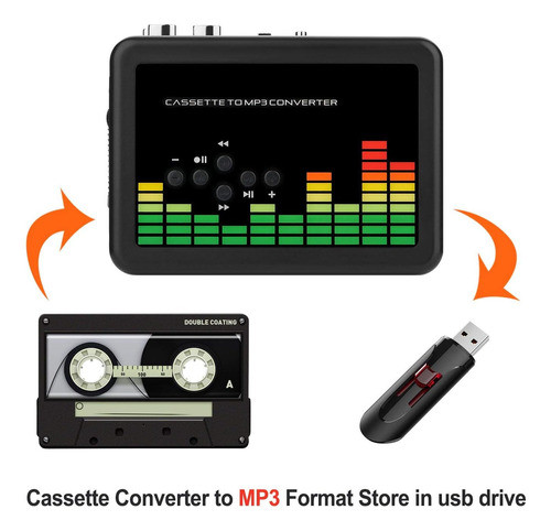 BlumWay Portable Cassette To MP3 Converter With Headphones
