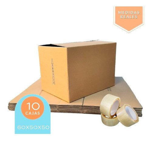 Witpel Moving Box Set 60x50x50 Reinforced X 10 Tapes