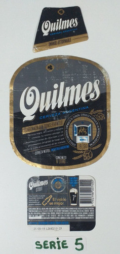 Quilmes Red Lager and Stout Different Label Sets