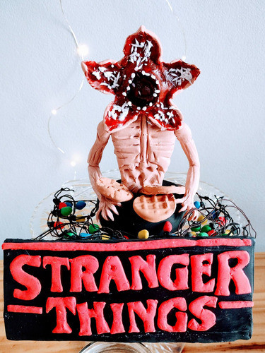 Creaciones by Noelia Stranger Things Demogorgon Cake Topper Sign