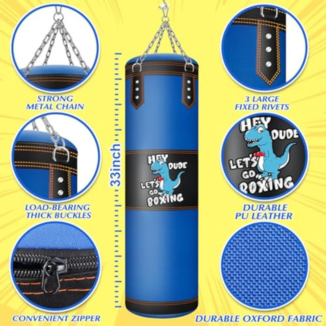 YORWHIN Kid's Punching Bag, Hanging Boxing Bag